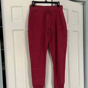 Women's Drawstring Pocket Jogger Pants - Deep Wine